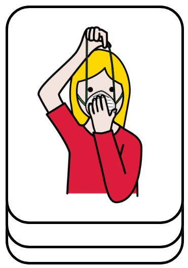 put on the face mask